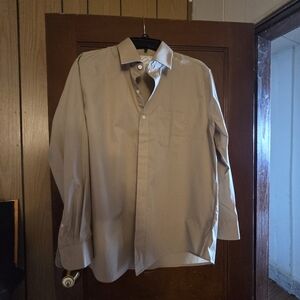 Bespoke Men's Beige Dress Shirt